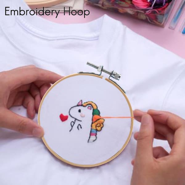 12 stk. 4 tommer Broderingsringe Sæt Bulk Bambus Cirkel Ring