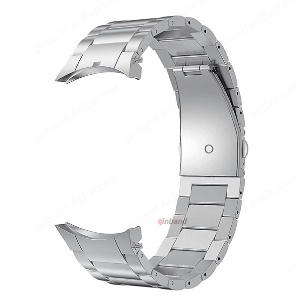 Egnet til ingen huller Titanium Metal Rem til Samsung Galaxy Watch 5 Pro 45mm 40mm 44mm Bælte Rem til Samsung Watch4 Classic 46mm 42mm Ur Rem Silver R870 Watch 4 44mm