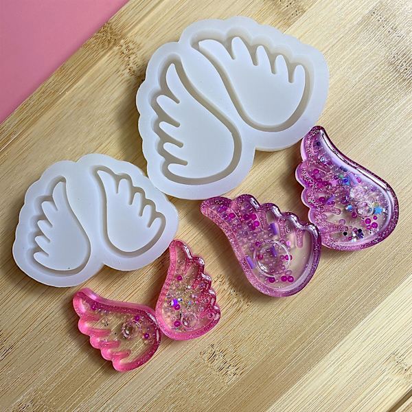 Diy Epoxy Vinger Ornament Kviksand Form Drop Lim Silikon Hjemmelavet Form