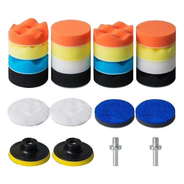 24pcs 3-in Ing Pad Kit Spon Ing Pads For Car Foam Car Care Er Ing Kit F