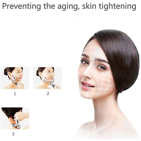 Ansigtsrulle, 3d Platinum Ansigtsmassagerulle Y-type Kropsmassager