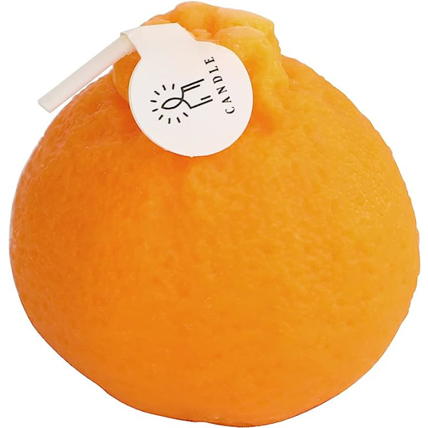 Apelsinformad doftljus, fruktarom sojavax dekorativt ljus för bord Ph Trumpet ugly orange