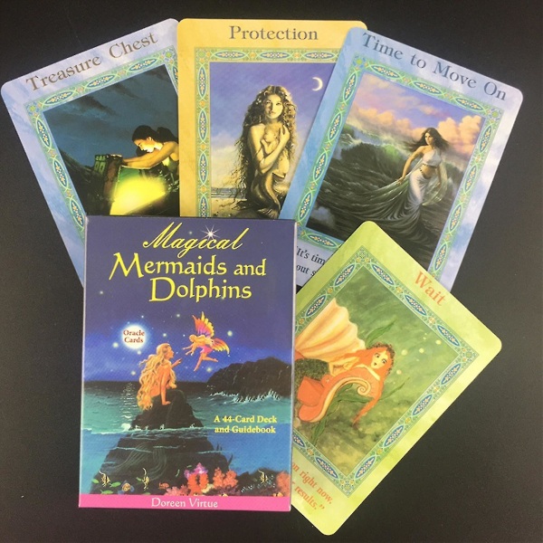 44kpl/ set Tarot Magical Mermaids And Dolphins Oracle English