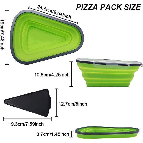 Pizzaviipaleiden säilytysastia kannella, laajennettava pizzakonsoli