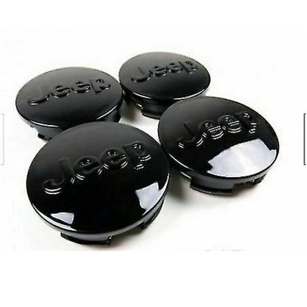 Nye 2007-2015 Sorte Jeep 63mm Center Caps Grand Cherokee 20\"