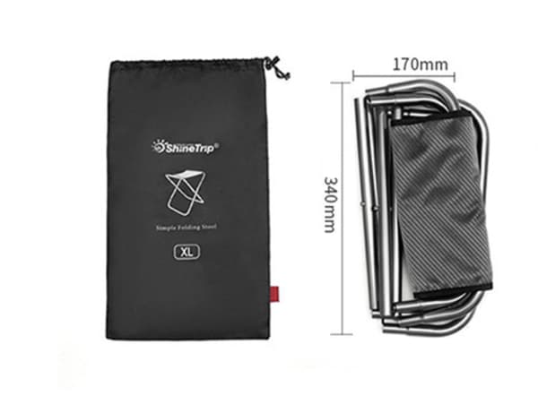 Mini Bärbar Utomhus Camping Fällbar Pall för Utomhusbruk (Grå*1PCS)