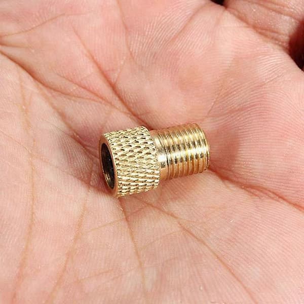 Presta til Schrader Ventiladapter 15 mm Metal Pumpeforbinder
