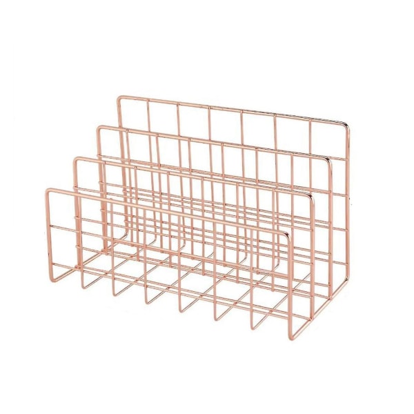 Metal Mesh Desk Organizer Desktop Letter Sorter Mail Tray Fi