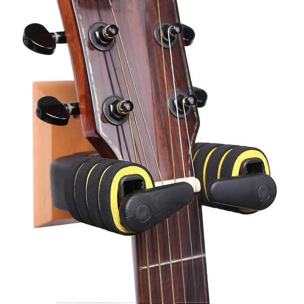 Väggmonterat Gitarrhängare Automatiskt Låsande Gitarrställ Väggfäste Krok Hållare för Akustisk Gitarr Ukulele Tillbehör