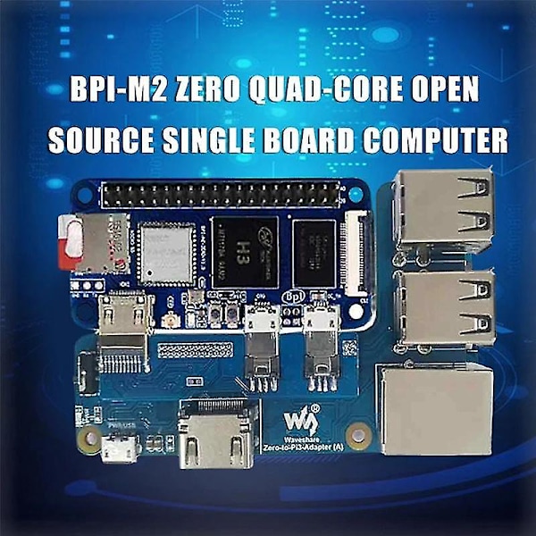 Zero till Pi3 Adapter + Utvecklingskortssats med RJ45 Ethernet-port, 4 USB-hubb för Banana Pi -M2 Zero