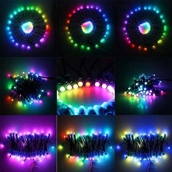 100 stk./sæt 12mm Ws2811 2811 Ic Rgb Led Pixel Modulstreng