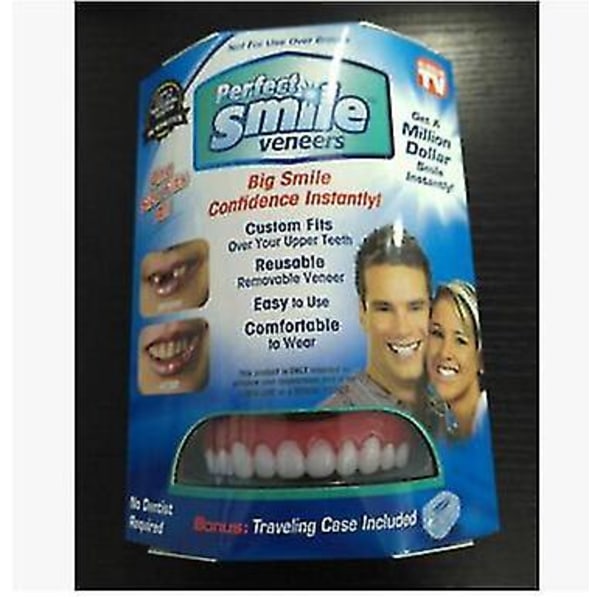 Perfekta Leende Veneers Tandkräm  omedelbara tänder flex passform tryck på veneers cov