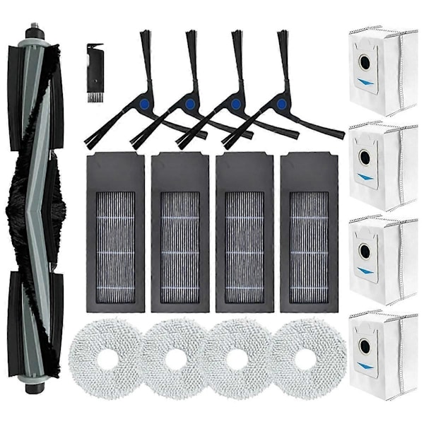 For Deebot X2 / X2 Omni / X2 Pro / DEX86 Støvsuger Hovedbørste Sidebørste Hepa-filtre Støvposer Moppekluter