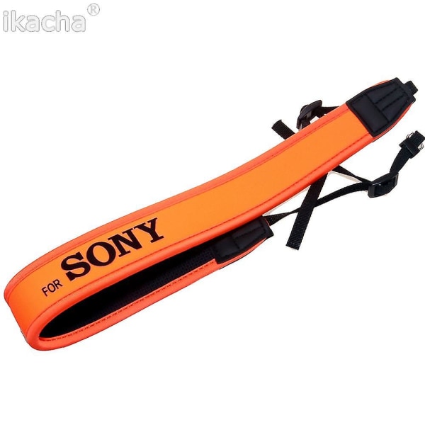 Oransje kameraskulderhalsstropp Passer til Sony A5000 A5100 A6000 A6500 A6300 Nex-7 Rx100 V A7r Ii Wx200 Nex-c3 kamera Dslr