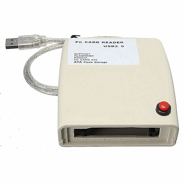 Usb til 68 Pin Ata Pcmcia Flash Disk Memory Card Reader Adapter