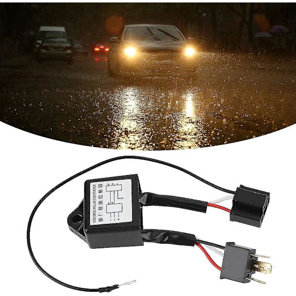 Omvänd polaritets negativ omkopplingssele - Omvänd 2 st LED-omvandlaradapter för H4