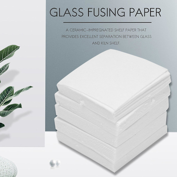 50 ark keramisk fiber fyrkantig ugn glas smältning papper hushållsverktyg