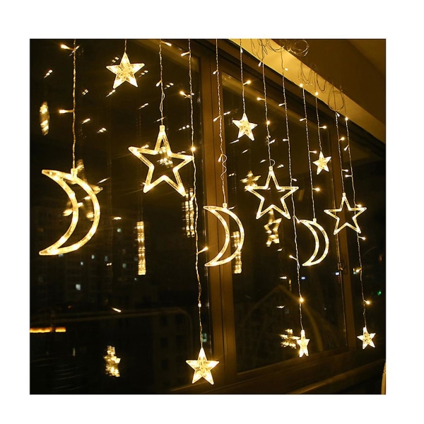 Adjustable Indoor Garland Led Light Waterproof 8 Modes Moon Stars