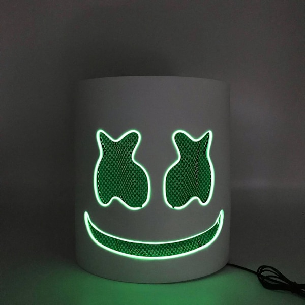 Hohtava naamio Marshmallow Dj Musiikki Diy Hohtava naamiaiset Par