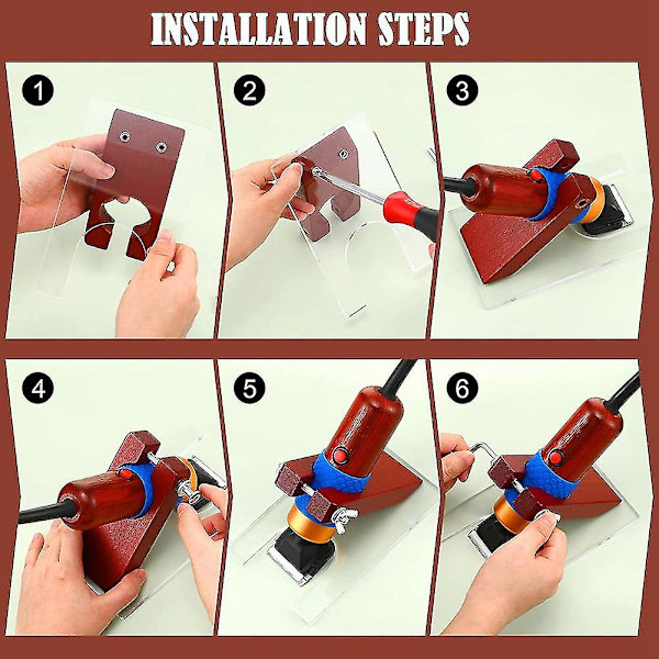 Saxguide för matttrimmer Guide för att hålla din mattyta enhetlig, Solid Acrylic Saxguide
