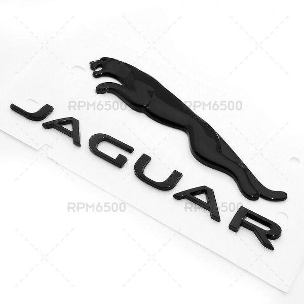 OEM Jaguar Gloss Black Liftgate Baklucka Hatch Emblem Badge