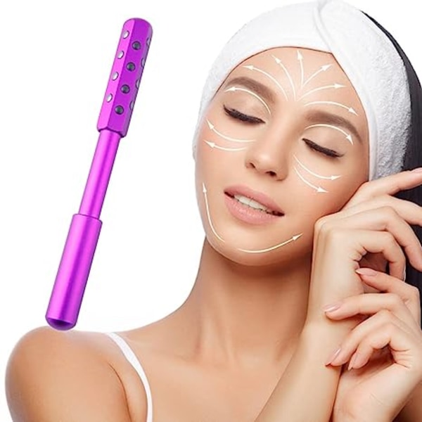 Skønhedsmassager Germanium Roller Opløftende værktøj til ansigtskropshudpleje Purple Beauty Bar