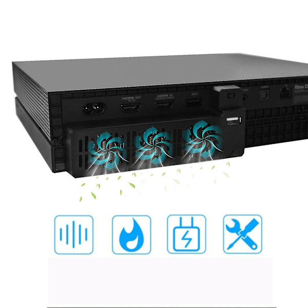 Hmwy - Ekstern Turbo USB Kjølefan for Xbox One X Konsoll