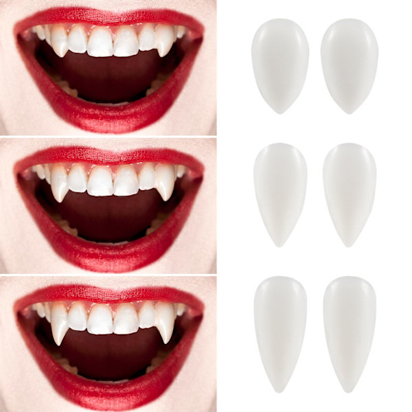 3 paria tekohampaita mukautetut vampyyrihampaat hampaat tekohampaat vampyyrihampaat