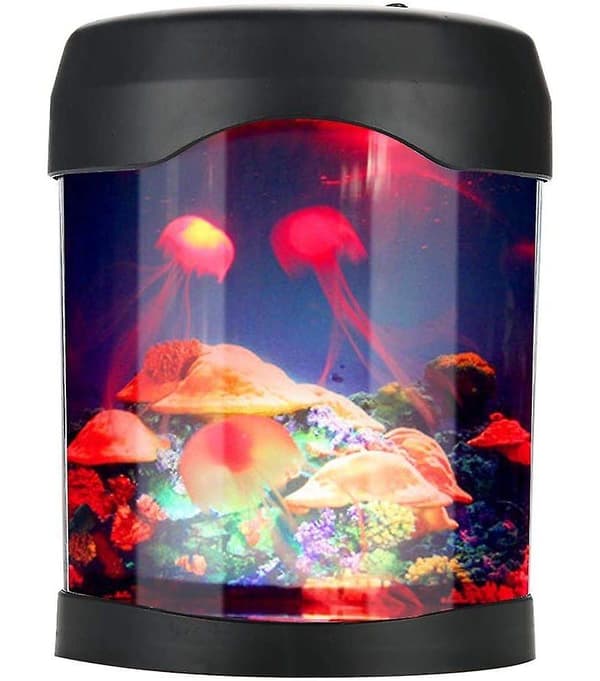 Usb Akvarium Stemningslys Bærbar Mini Skrivebords Akvarielampe Fargeendring