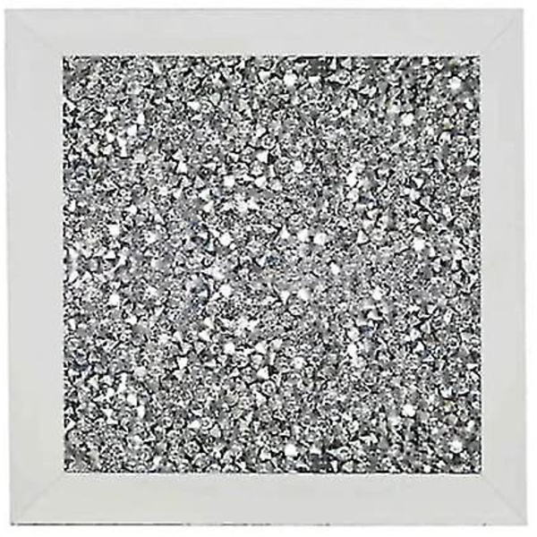 Multi Kristall Underlägg | För Vuxna | Flerfärgat Tillbehör, Silver Glitter