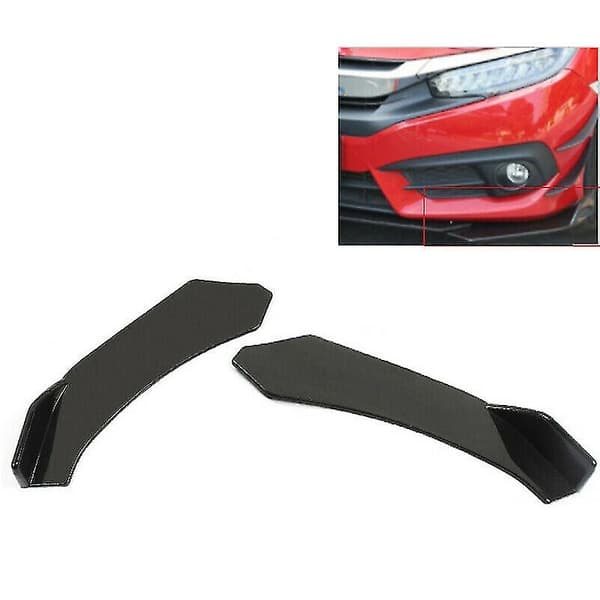 2 stk. Bilskovl Bumper Lip Splitter N Abs Spoiler