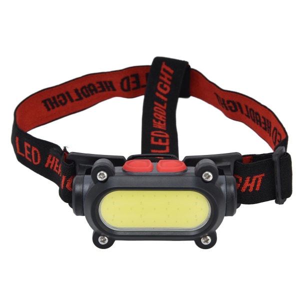Pandelampe Cob Justerbar Usb Genopladelig Pandelampe Med Rødt Hvidt Lys Multi Mode Til Udendørs Camping Jagt