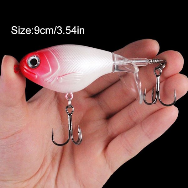 2 stk. fiskeblink, havbarsfiskeblink, bioniske langsomt synkende blink, bioniske flydende agn, flydende spinnere, a