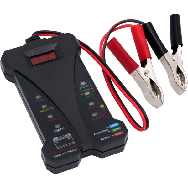 12V bilbatteri digital spänningstestare med LCD-skärm bilbatteri
