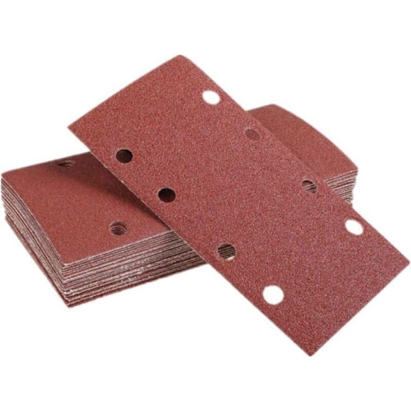 40 st sandpapper, 93 x 185 mm slippapper för vibrerande slipmaskin 8 sorterade korn p40, p60, p80, p100