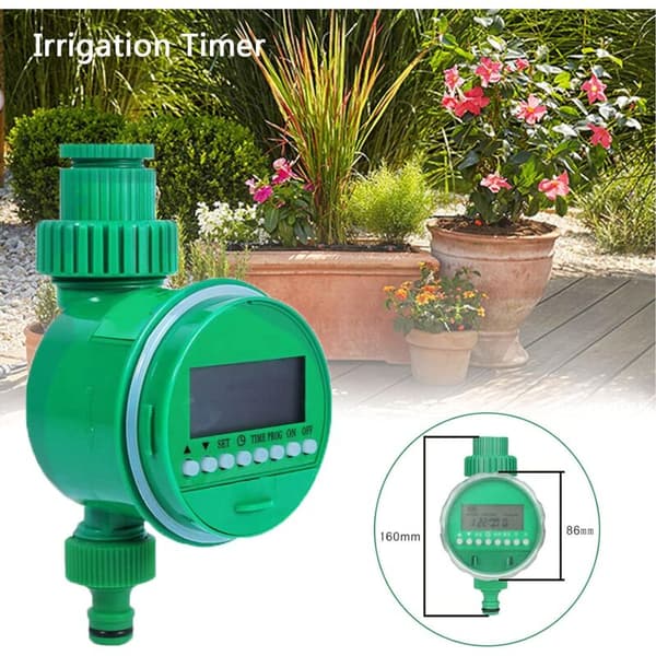 Vandingstimer, Udendørs Vandingsstyring Automatisk Sprinkler Elektronisk Slangeslangetimer, Flere Programmer til Have Drivhus Grøntsagsplante Plæne Lan