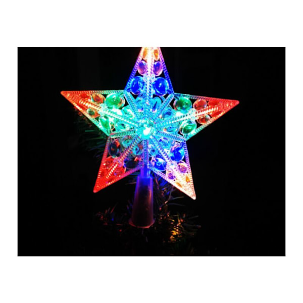 Julgransstjärna, LED julgransstjärna, Julgransstjärna, flerfärgad julgransstjärna för julgransdekoration, Jul, Halloween