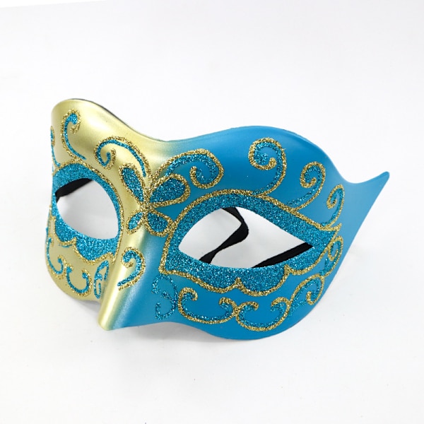 1 st maskeradmask Halloween kostym mask karneval mask (slumpmässig färg)