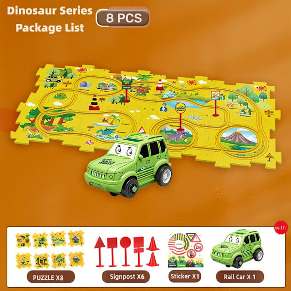 Auton leikkikisko DIY Lasten lelut 2 3 4 5 6 vuotta (Dinosaurukset)