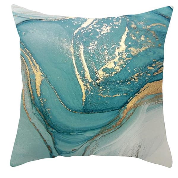 Set med 4 kuddfodral, kuddfodral 45x45 kuddfodral dekorativt soffkuddfodral för sovrum, soffa, stol, säng, trädgård (Beach-Velvet)