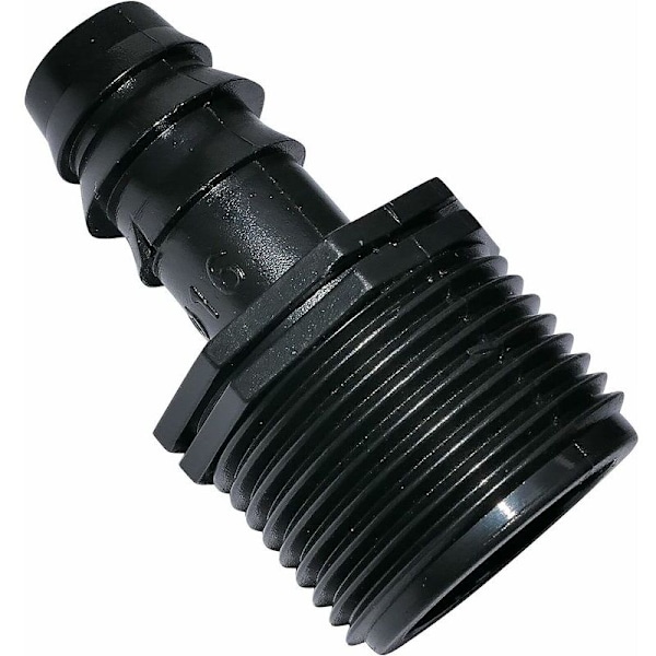 Sett med 10 adaptere/hannkoblinger Ø16mmx3/4 '' med utvendig gjenge (for Ø16mm slange) - kobling for irrigasjonssystem/vanning