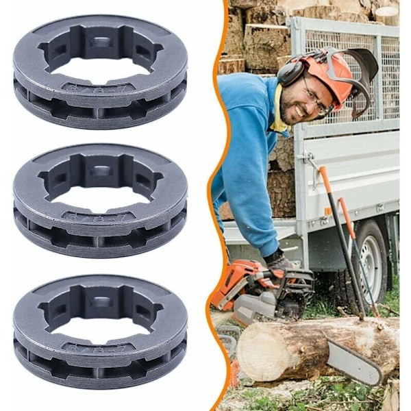 3/8\" 7T Fælgtandhjul 22mm til Husqvarna 362 365 371 372 STIHL 046 064 066 MS361 MS362 MS440 MS441 MS460 MS660 Motorsav (4 stk.)