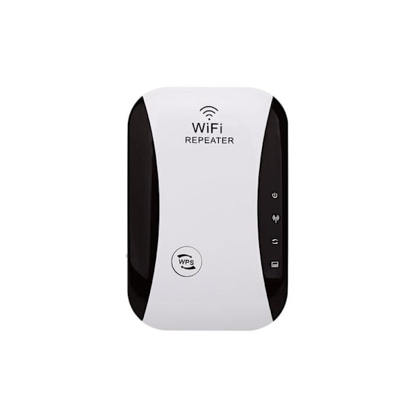 WiFi Repeater Booster 300Mbps Trådløs Extender Netværk Signalforstærker (WPS, Nem Installation, 1 Ethernet Port, Indbyggede Antenner, 2.4GHz) Forøgelse