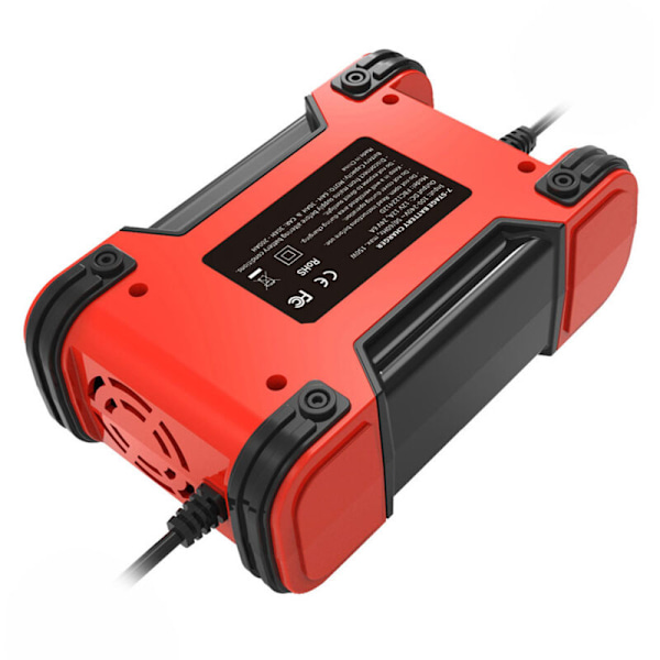Bilbatteriladere 12V/12A 24V/6A Fuldautomatisk intelligent batterilader bærbar vedligeholdelseslader batteri desulft til bil motorcykel rv g
