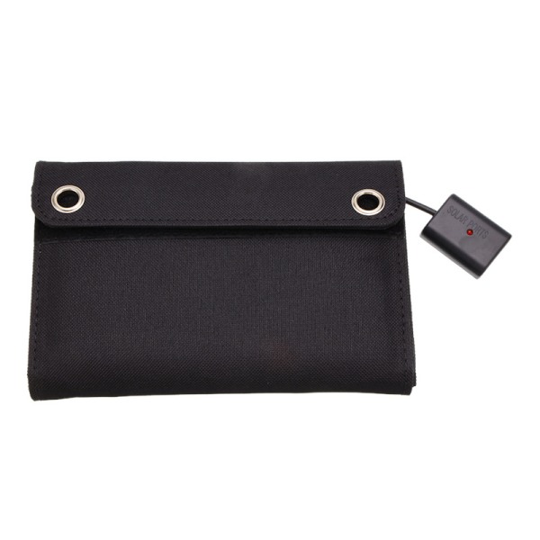 5V 15W USB Solcellelader Bærbar Solcelle Vanntett Solbatteriladere Solpanel USB Powerbank med 5 Solpaneler d