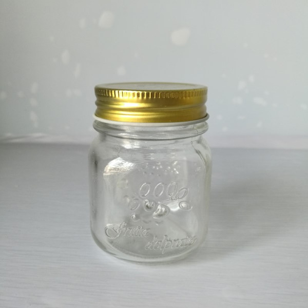 Mini fargerike syltetøyglass med metall lokk - Glasskrukker for syltetøy, honning, stearinlys, hermetikk, bryllupsgaver, dusjgaver, matlagring, gelé, DIY Spi