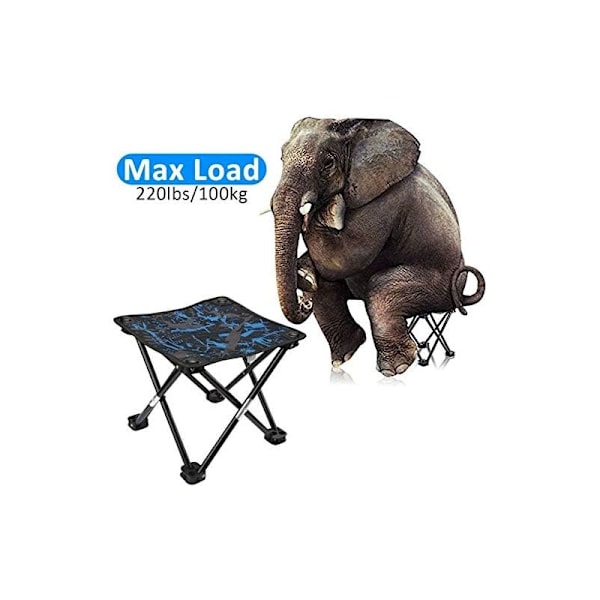 Camping skammel Bærbar foldeskammel Bærbar stol mini foldbar skammel fiskeskammel til voksne fiskeri vandreture havearbejde og strand med transporttaske
