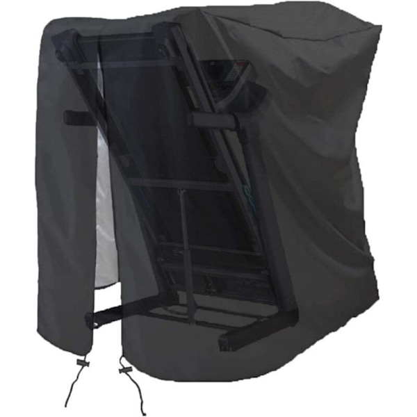 Dammskydd för löpband, skyddande vattentätt anti-pupillskydd, filt för löpband med dragkedja, för inom- och utomhusbruk 117x97x168cm
