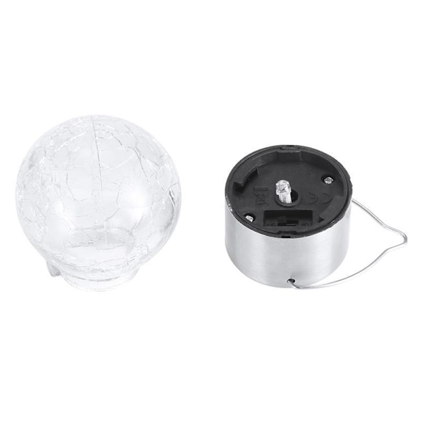 1-pack solcellslampor för utomhusbruk, - spruckna glas solcellslampor utomhus vattentäta för trädgård, gård, staket, träd (färgglada)