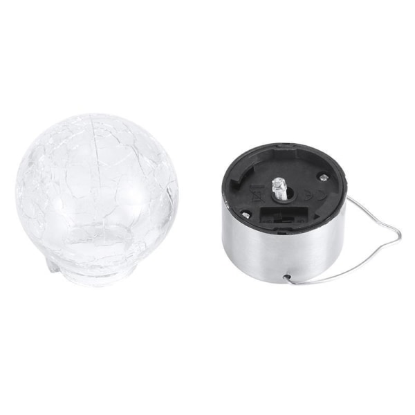 1 pakke Solar Outdoor Lights, - Sprukket Glass Solar Lights Outdoor Vanntett for hage, hage, gjerde, trær (fargerike)